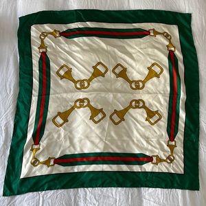 Gucci Horsebit Silk Scarf